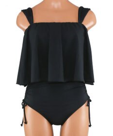 San-ai Resort（三愛水着楽園） ワンピ見えハイウエストビキニ　9M・11L　【San-ai Resort（サンアイリゾート）】