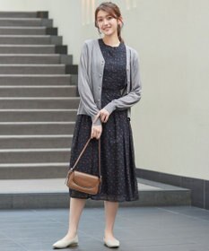 Tiaclasse ラメシアー天竺パールボタンカーディガン