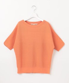 自由区 【洗える】コットンストレッチホールガーメント プルオーバー ニット