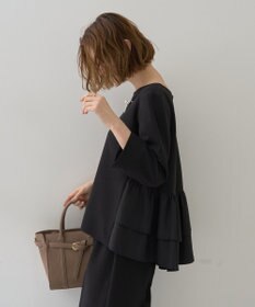 YECCA VECCA 【2点SET】バックフリルデザインセットアップ