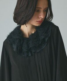 GRACE CONTINENTAL フェザーチュールカラーブラウス