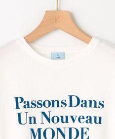 組曲 S 【綿100％】フロッキープリント Ｔシャツ