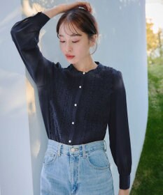 Tiaclasse 【新色追加・洗える】レースブラウス