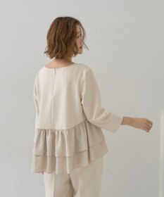 YECCA VECCA 【2点SET】バックフリルデザインセットアップ