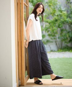 ANY L 【洗濯機可/UVケア】シルケットスムースドロストＴシャツ