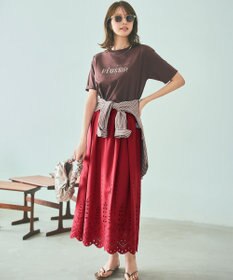 ANY SIS 【洗える】ロゴ刺繍 Tシャツ