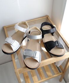 Pointer 本革 甲幅調整 超軽量マジックテープ付きサンダル