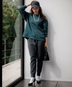 23区 L 【Lサイズ限定】ヴィスコースストレッチ ジョグ パンツ