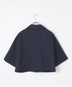 #Newans 【シワになりにくい】〈花乃まりあさんコラボ〉クロップドシャツジャケット