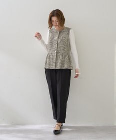 YECCA VECCA 【2点SET】バックフリルデザインセットアップ