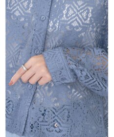 earth music&ecology レースショートシャツ