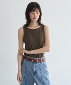 YECCA VECCA 2wayスクエアリブタンクトップ