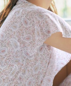 Tiaclasse L 【洗える】ペイズリー柄フレアスリーブワンピース