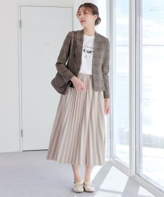 Tiaclasse 【洗える】カラーレスチェック柄ジャケット