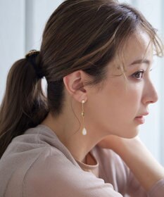 Tiaclasse 【金属アレルギー対応】　カラードロップロングピアス