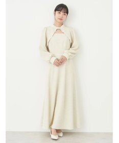 earth music&ecology ＳＥＴ２点ジャガードボレロ＋ワンピース