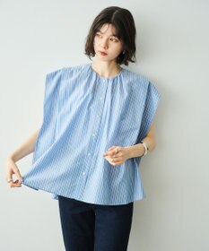 #Newans 【金子綾さんインスタライブご紹介アイテム】マルチストライプノースリーブシャツ