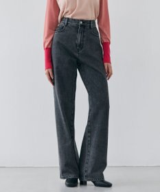 BEIGE， 【洗える・SPRiNG 3月号掲載】FICUS / デニムワイドストレートパンツ Slate