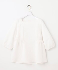 ANY SIS S 【洗える】フラワーエンボス ブラウス