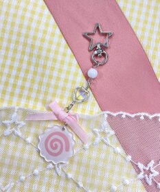 WEGO ぐるぐるビーズキーホルダー