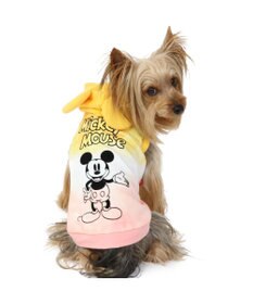 PET PARADISE ディズニー ミッキーマウス タイダイ風パーカー 【小型犬】