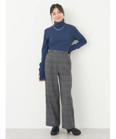 earth music&ecology ＴＲウールブレンドタートルネックプルオーバー