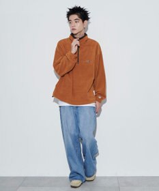 WEGO DISCUSフリースハーフジップPO