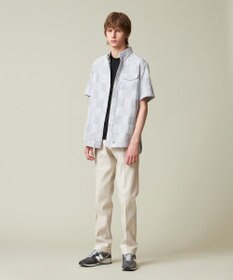 J.PRESS MEN 【クールマックス】サッカーパッチワーク シャツ