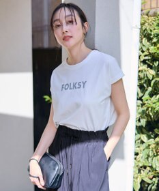 ANY グリッタープリントロゴＴシャツ