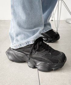 WEGO メッシュコンビ厚底スニーカー