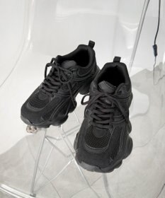 WEGO メッシュコンビ厚底スニーカー