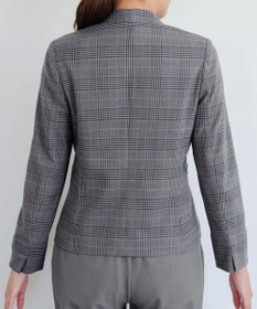 Tiaclasse 【洗える】カラーレスチェック柄ジャケット