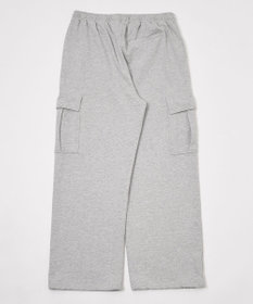 WEGO 【ユニセックス着用ITEM/ウエストゴム/MLサイズ展開】ワイドスウェットカーゴパンツ