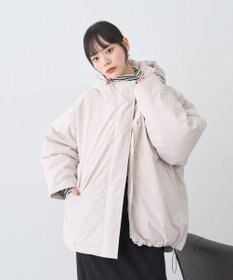 earth music&ecology フーデットパファーコート