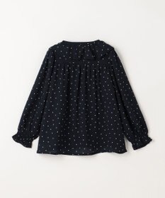 組曲 KIDS 【110-140cm】ラッフルドット ブラウス