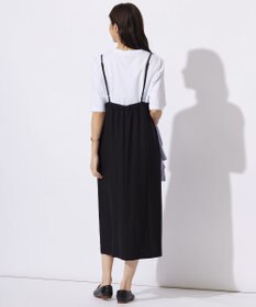 J.PRESS LADIES S 【洗える・UVカット・接触冷感】ストレッチバックサテン キャミワンピース