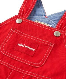 MIKI HOUSE HOT BISCUITS 【ミキハウス】【70-100cm】６分丈オーバーオール