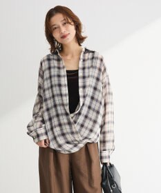 Green Parks カシュクールシアーシャツ