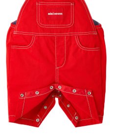 MIKI HOUSE HOT BISCUITS 【ミキハウス】【70-100cm】６分丈オーバーオール