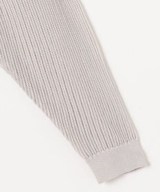 自由区 【洗える・XSサイズあり】ハイツイストコットンアセテートメッシュ カーディガン