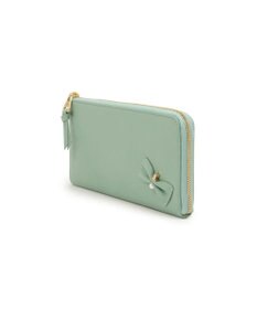 LANVIN en Bleu ペアル 薄マチLファスナー長財布