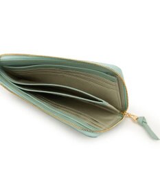 LANVIN en Bleu ペアル 薄マチLファスナー長財布