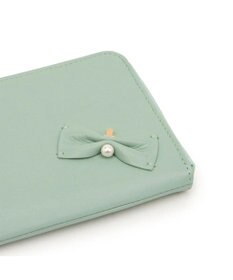 LANVIN en Bleu ペアル 薄マチLファスナー長財布