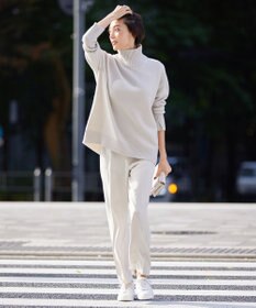 ICB 【新色追加・WEB限定カラーあり】 ソフトカシミヤミックス ハイネックニット