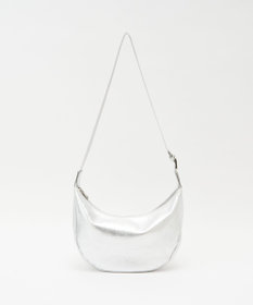 russet ソフトレザーラウンドショルダーバッグ【シルバー】(CE-1470-WEB)