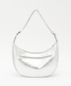 russet ソフトレザーラウンドショルダーバッグ【シルバー】(CE-1470-WEB)