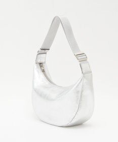 russet ソフトレザーラウンドショルダーバッグ【シルバー】(CE-1470-WEB)