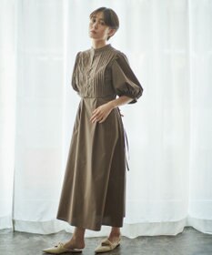 #Newans 【洗える】ピンタックベストコンビワンピース