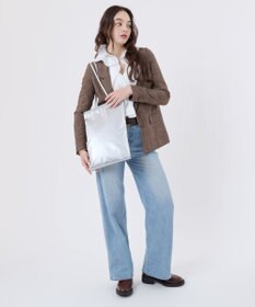 LeSportsac VERTICAL CITY TOTE/アップタウンシルバーシャイン/シルバー