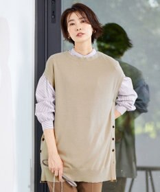 J.PRESS LADIES S 【洗える】FLORA ニットベスト